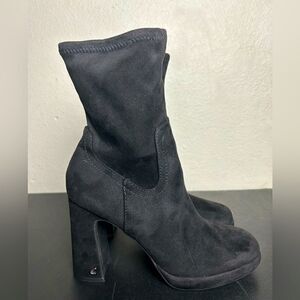 Circus NY Women’s Francis Suede Black Ankle Boots  Size 7.5